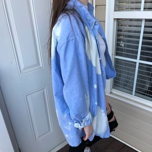 Bleached denim vintage shirt